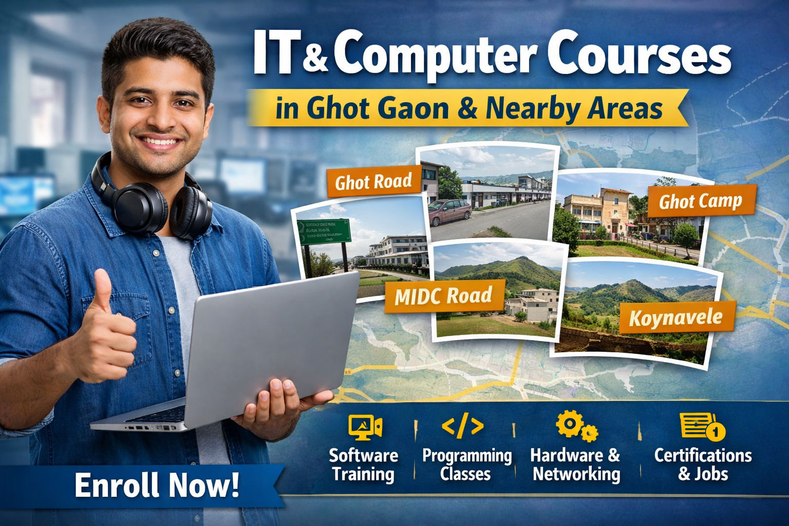 IT & Computer Courses in Ghot Gaon, Ghot Road & Nearby Areas