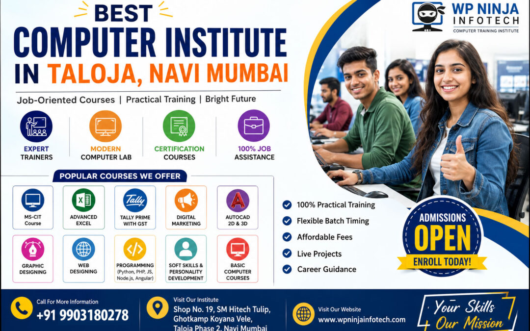 Best Computer Institute in Taloja | Computer Classes Near Me | WP Ninja Infotech