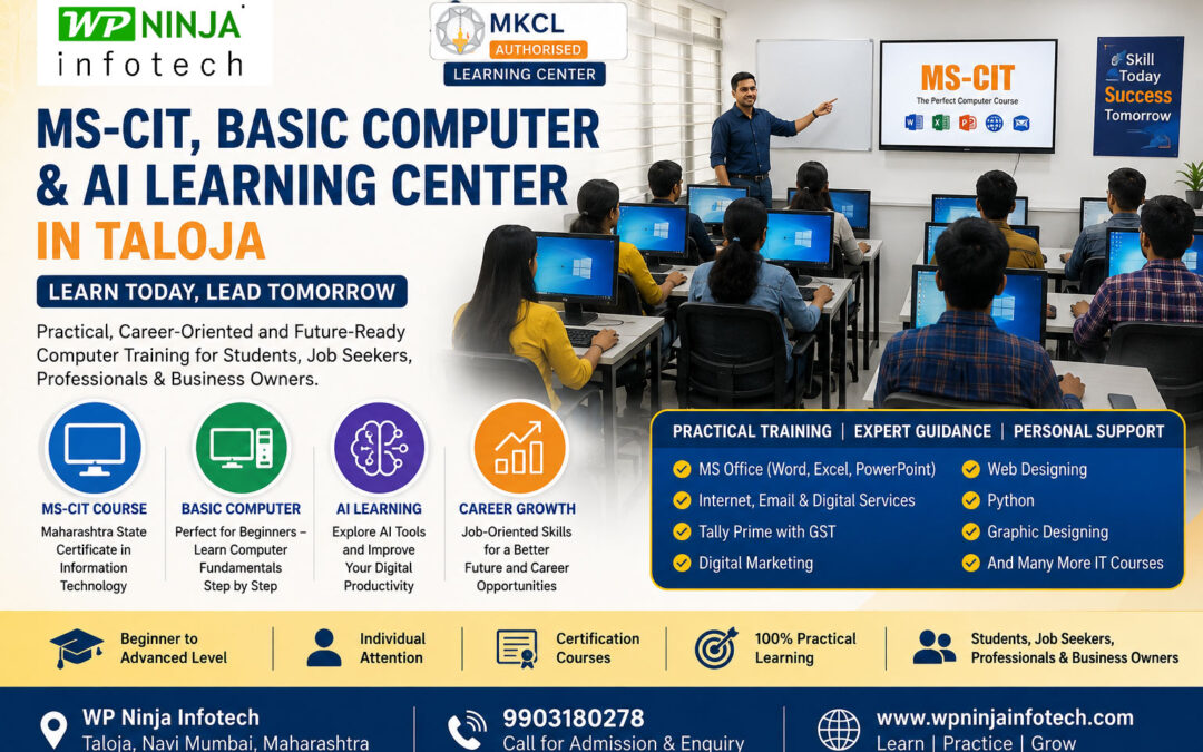 MS-CIT Learning Center, Basic Computer & AI Learning Center in Taloja