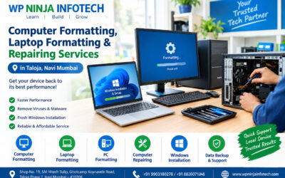 Computer Formatting, Laptop Formatting and Repairing Services in Taloja, Navi Mumbai