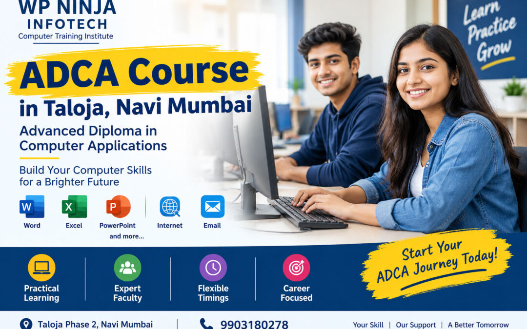 ADCA Course in Taloja, Navi Mumbai – Advanced Diploma in Computer Applications